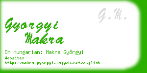 gyorgyi makra business card